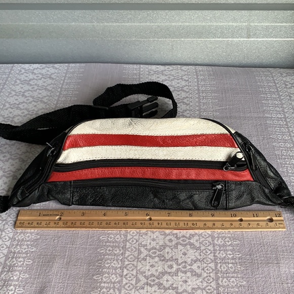 Bags Vintage Leather Uk United Kingdom Flag Union Jack Fanny Backpack Waist Hip Red Poshmark